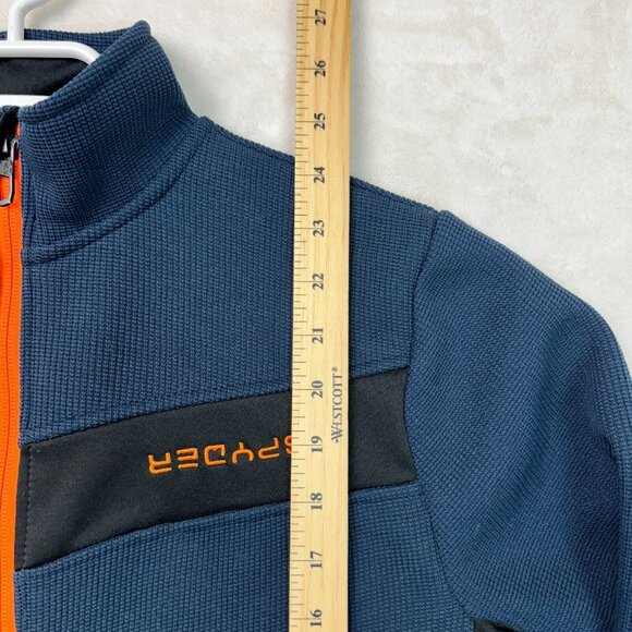 Spyder Jacket Full Zip Long Sleeve Blue Activewear Men's Size XXL (Logo ERROR) - Picture 9 of 12